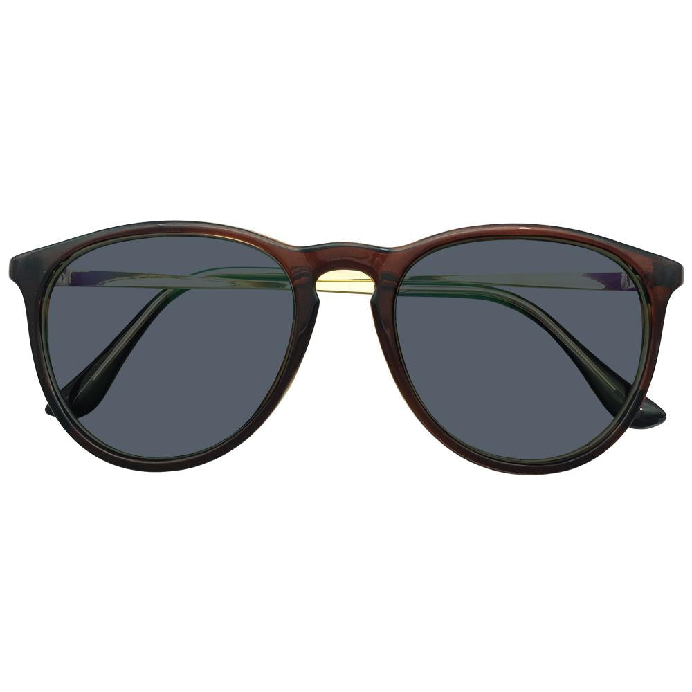 Brandon Oversize Tinted Grey Reading Glasses — view 4